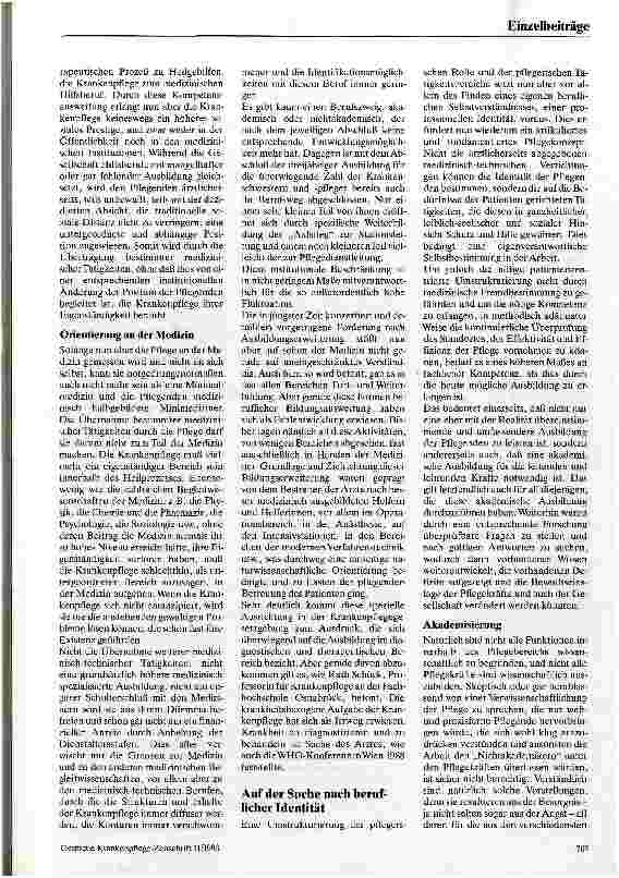 Vorschauseite 4: Akademisierung der Krankenpflege - ein Korrektiv des Pflegenotstands?