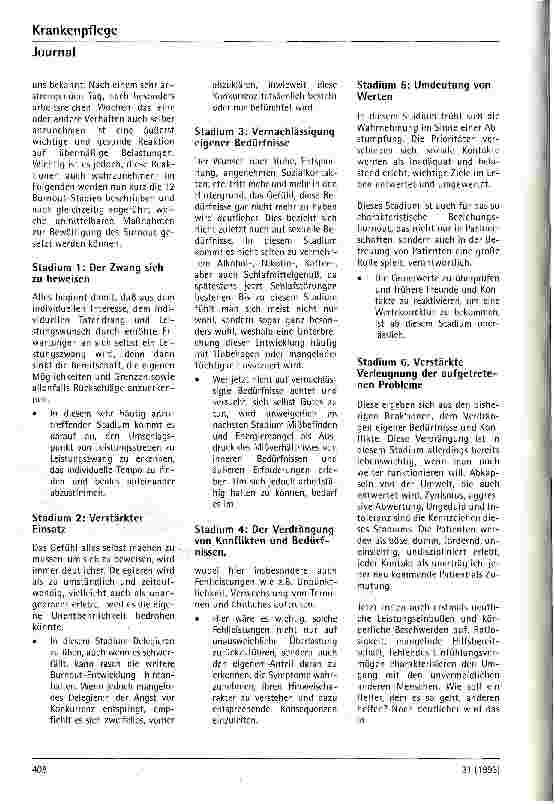 Vorschauseite 5: Burnout und Suizidalität beim Pflegepersonal