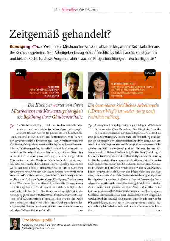 Vorschauseite 1: Zeitgemäß gehandelt?