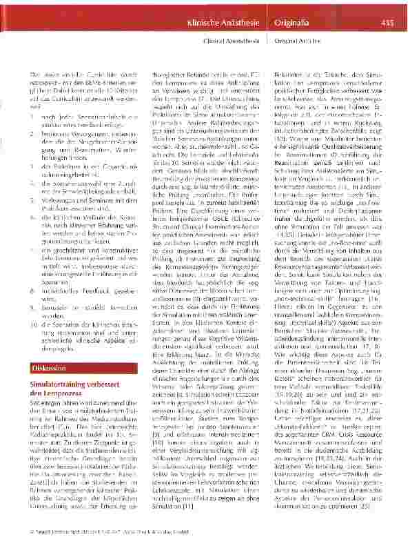 Vorschauseite 5: Evidenzbasiertes Simulationstraining in der Pädiatrie - eine Brücke interdisziplinärer Zusammenarbeit