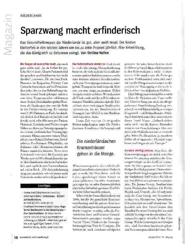 Vorschauseite 1: Sparzwang macht erfinderisch