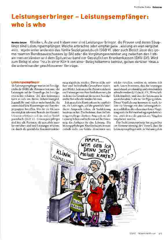 Vorschauseite 1: Leistungserbringer - Leistungsempfänger: whoiswho