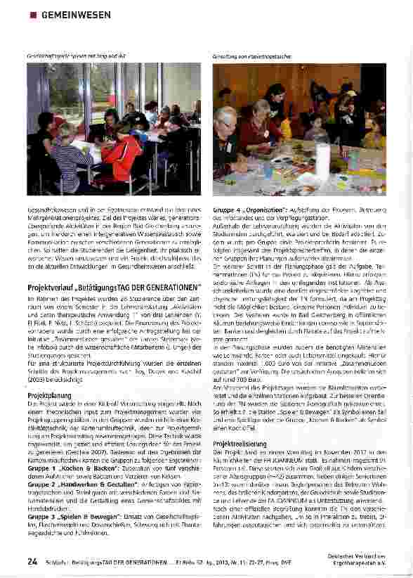 Vorschauseite 3: BetätigungsTAG DER GENERATIONEN
