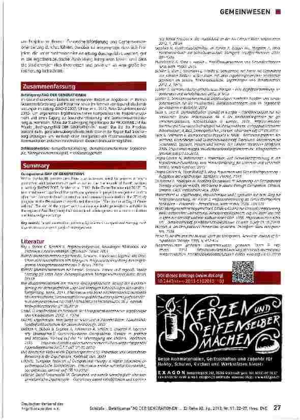 Vorschauseite 6: BetätigungsTAG DER GENERATIONEN