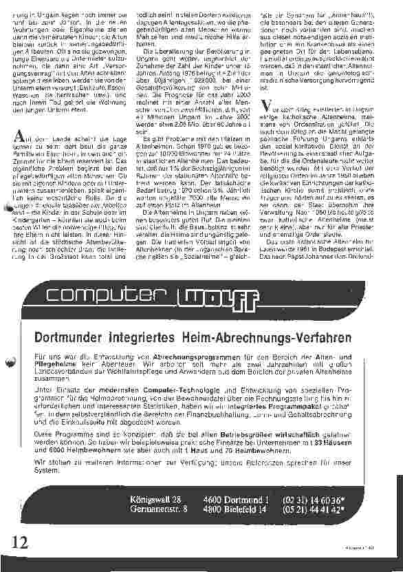 Vorschauseite 2: Ein katholisches Altenheim in Ungarn