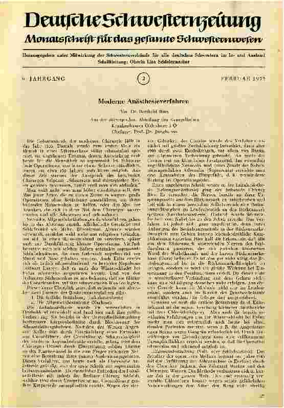 Vorschauseite 1: Moderne Anästhesieverfahren