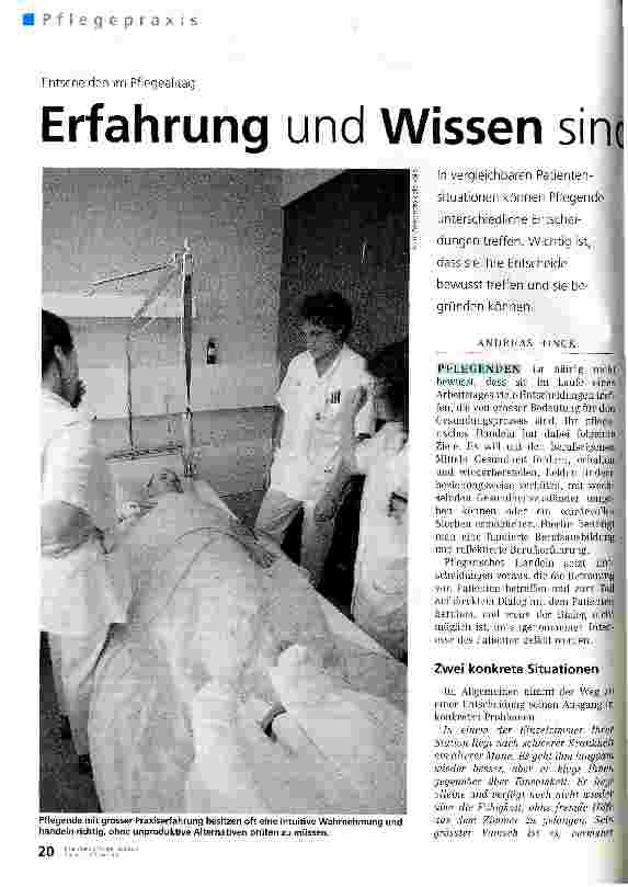 Vorschauseite 1: Erfahrung und Wissen sind entscheidend