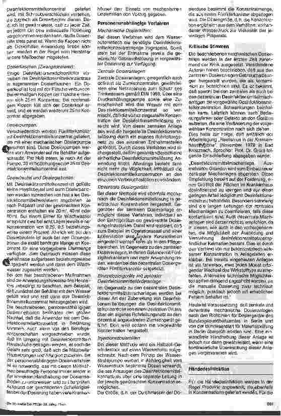 Vorschauseite 2: Die Problematik der Dosierung von Desinfektionsmitteln