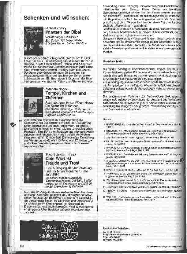 Vorschauseite 3: Die Problematik der Dosierung von Desinfektionsmitteln