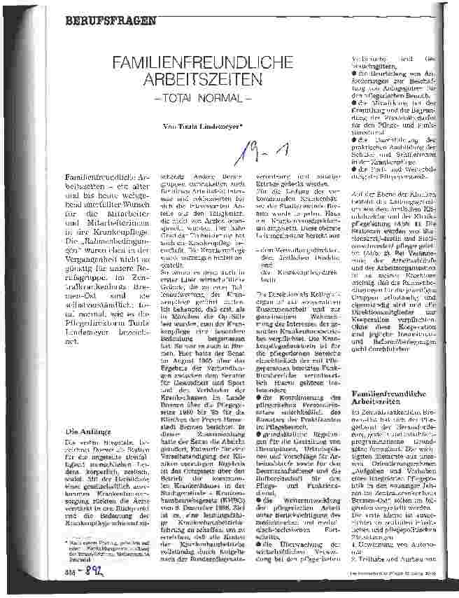 Vorschauseite 1: Familienfreundliche Arbeitszeiten total normal