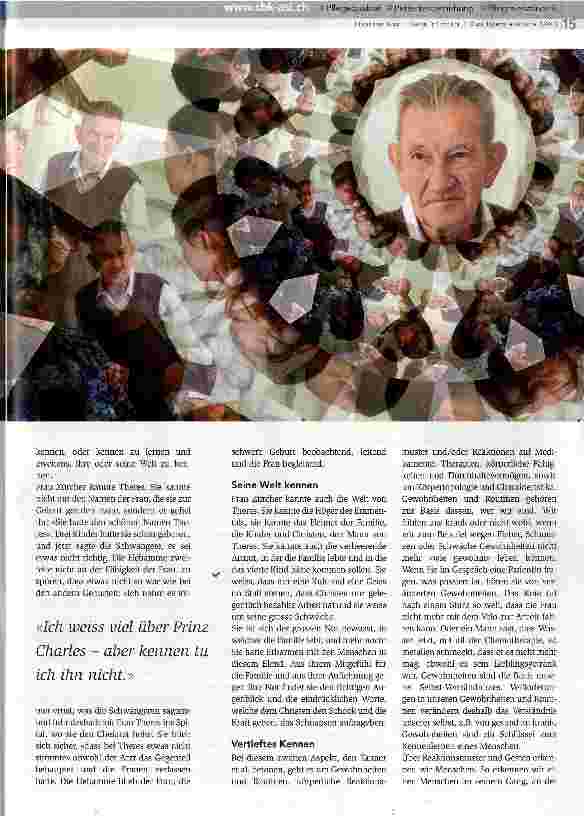 Vorschauseite 2: «Die Menschen kennen, die wir pflegen»