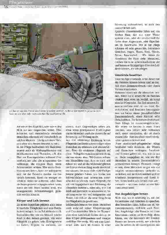 Vorschauseite 3: «Die Menschen kennen, die wir pflegen»