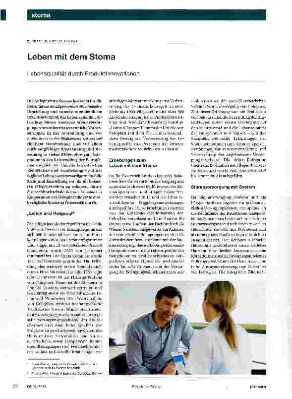 Vorschauseite 1: Leben mit dem Stoma