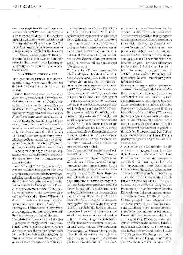 Vorschauseite 5: Entfernung von Proteinen von medizinischen Instrumenten mit alkalischen und enzyma-tischen Reinigungsmitteln