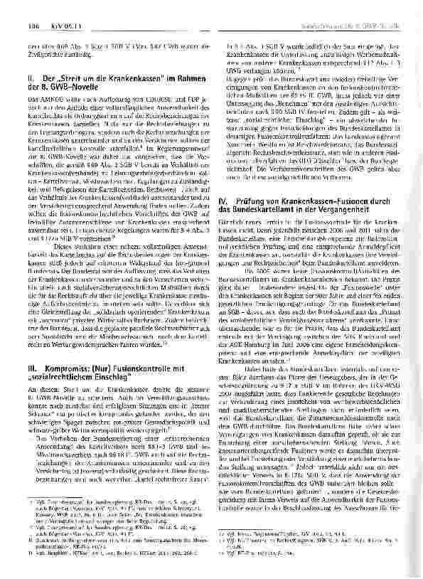 Vorschauseite 2: Die 8. GWB-Novelle -(K)eine neue Welt für die Krankenkassen?