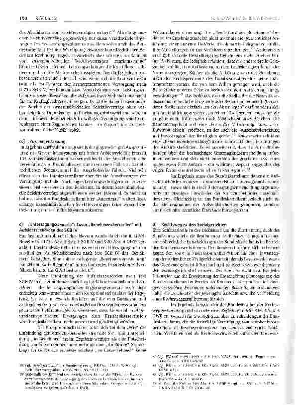 Vorschauseite 6: Die 8. GWB-Novelle -(K)eine neue Welt für die Krankenkassen?