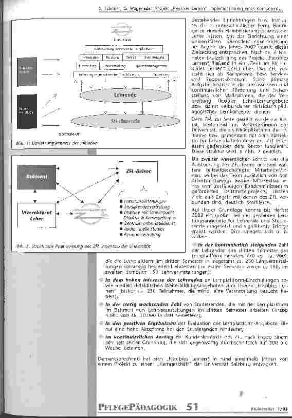 Vorschauseite 6: Projekt Flexibles Lernen Implementierung eines Kompetenzzentrums für offene, flexible Lernformen und alternative Lehrmethoden an der Paris Lodron-Universität Salzburg