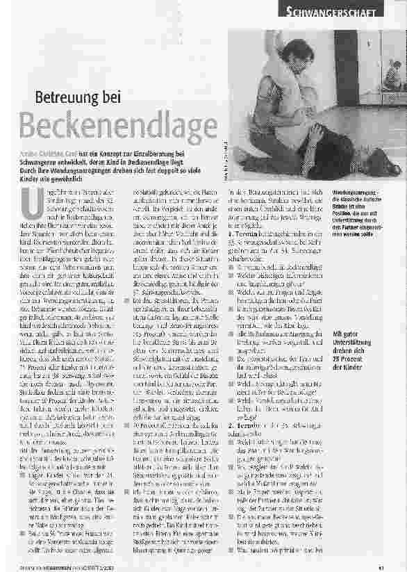 Vorschauseite 1: Betreuung bei Beckenendlage