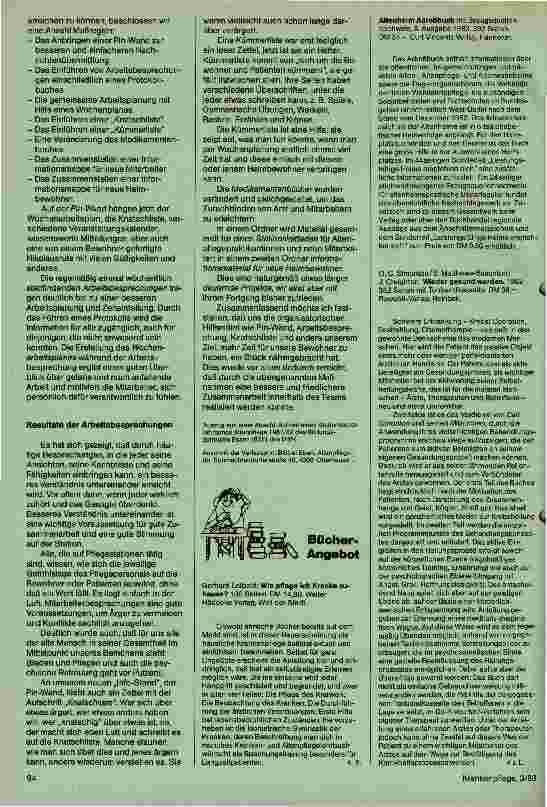 Vorschauseite 2: Verbesserung der Zusammenarbeit durch organisatorische Hilfsmittel auf einer Pflegestation