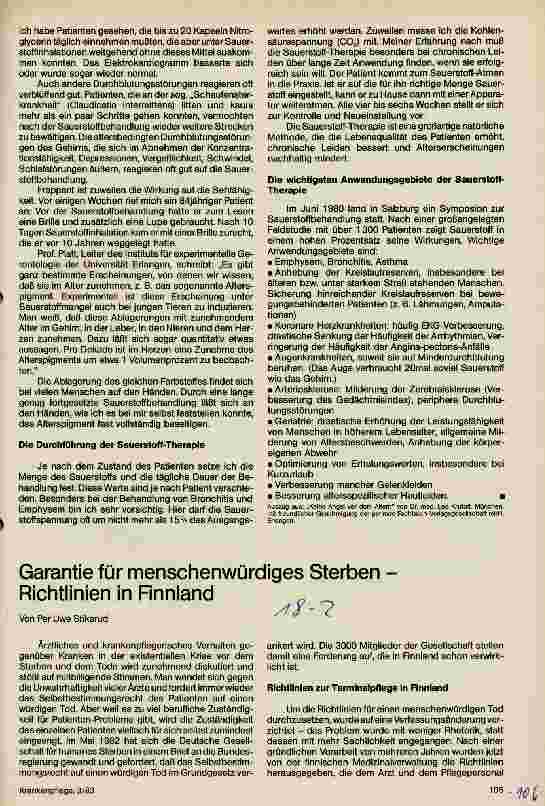 Vorschauseite 2: Sauerstoff - Therapie