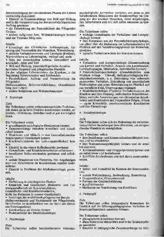 Vorschauseite 3: Weiterbildung für Mitarbeiter in der Kranken und Kinderkrankenpflege. Curriculum zur Qualifikation für die Mittlere Führungsebene im Krhs.