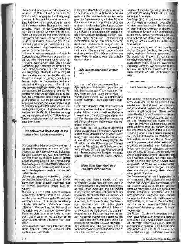 Vorschauseite 3: Das Verhalten des Pflegepersonals einer Dialysestation aus der Sicht von Patienten