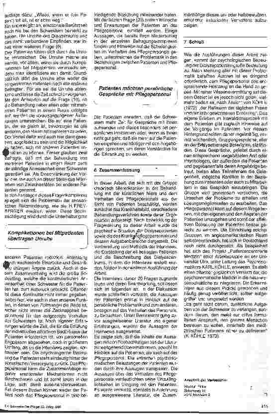 Vorschauseite 4: Das Verhalten des Pflegepersonals einer Dialysestation aus der Sicht von Patienten