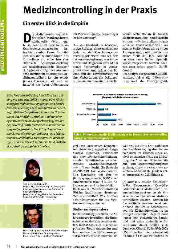 Vorschauseite 1: Medizincontrolling in der Praxis