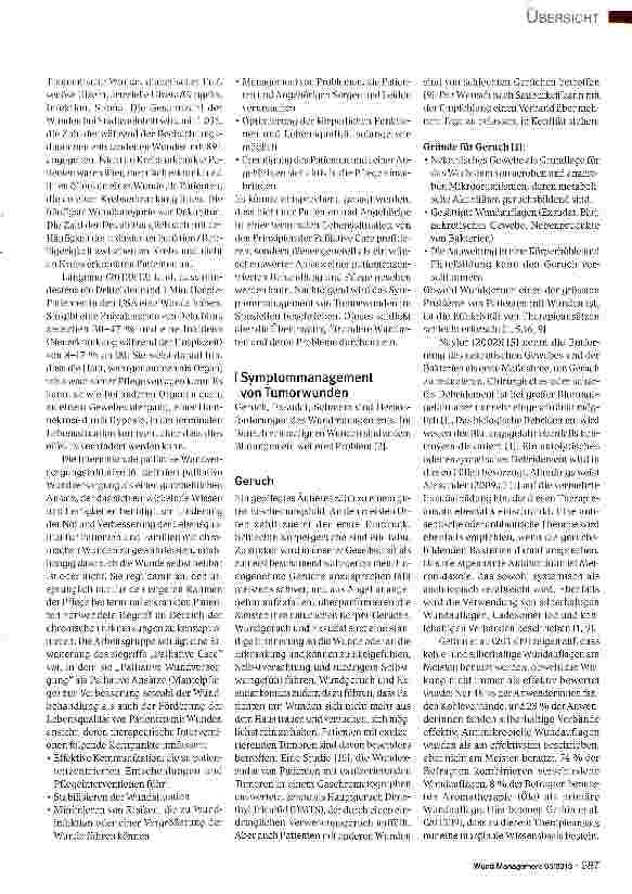 Vorschauseite 2: Symptommanagement bei exulzerierenden Tumoren