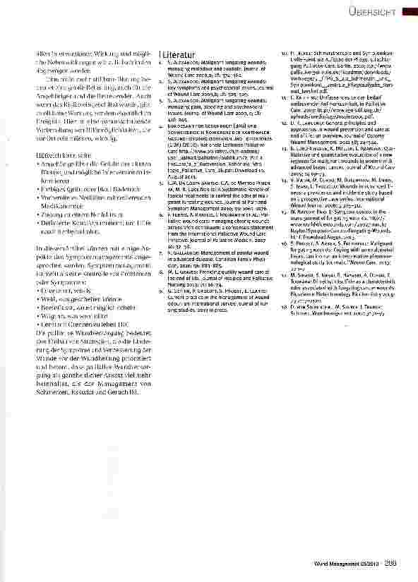 Vorschauseite 4: Symptommanagement bei exulzerierenden Tumoren