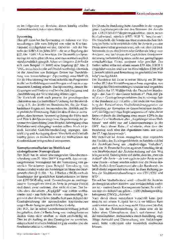 Vorschauseite 3: Herausforderungen für Krankenhäuser imBereich Healthcare Compliance -von „Sektorengrenze bis „Disclosure Code