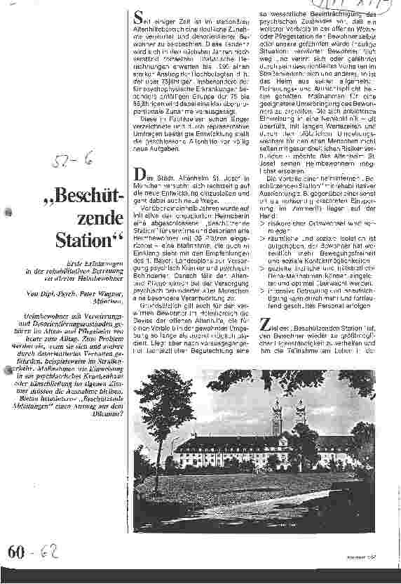 Vorschauseite 1: Beschützende Station