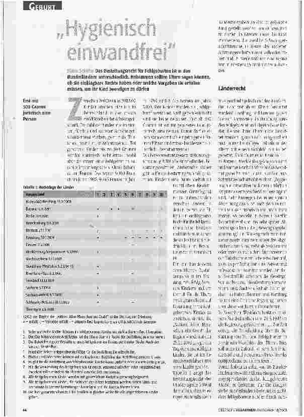 Vorschauseite 1: Hygienisch einwandfrei