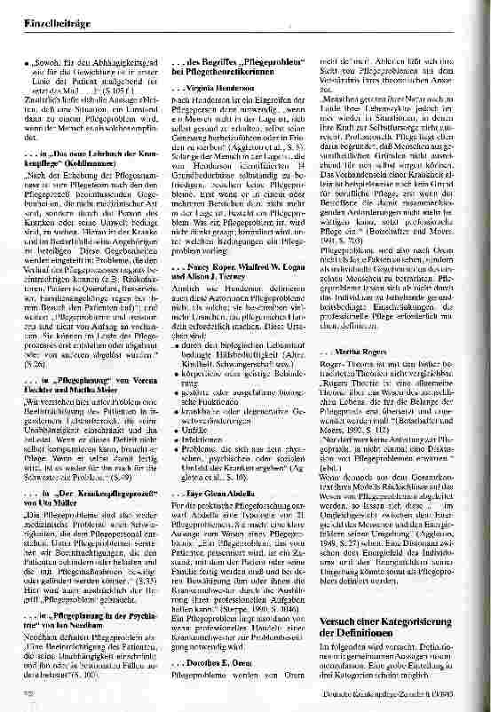 Vorschauseite 2: Was ist ein Pflegeproblem?