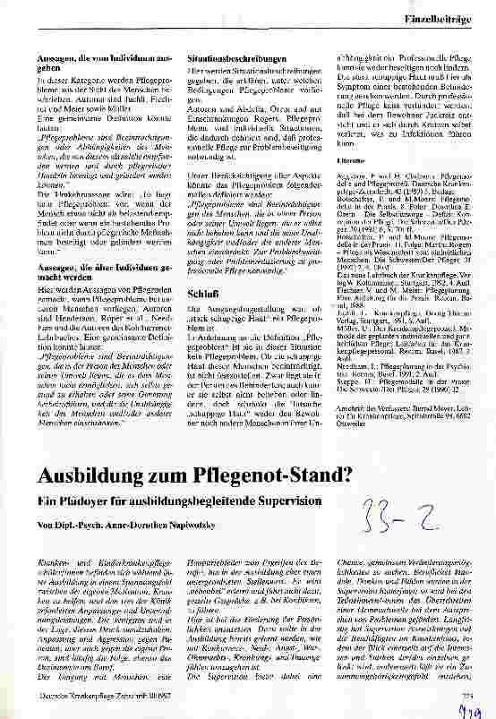 Vorschauseite 3: Was ist ein Pflegeproblem?