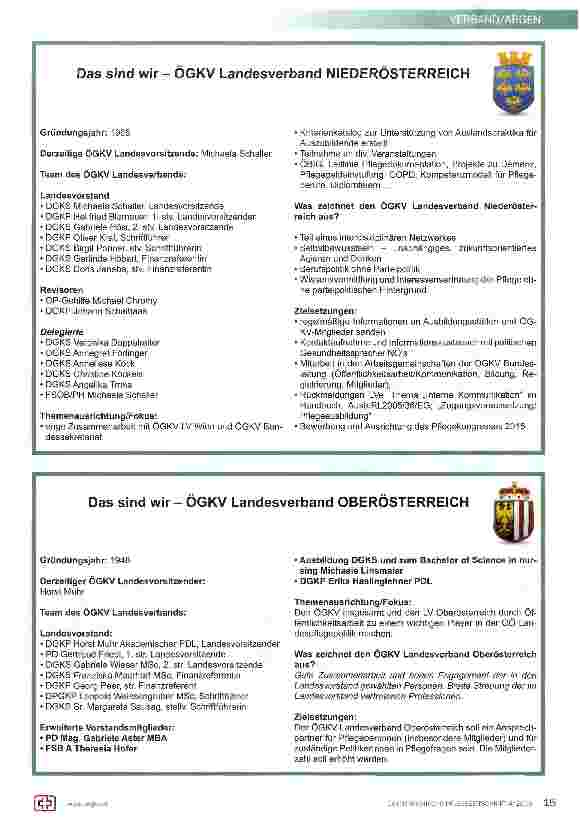 Vorschauseite 4: Historische Entwicklung des Österreichischen Gesundheitsund Krankenpflegeverbandes (ÖGKV)