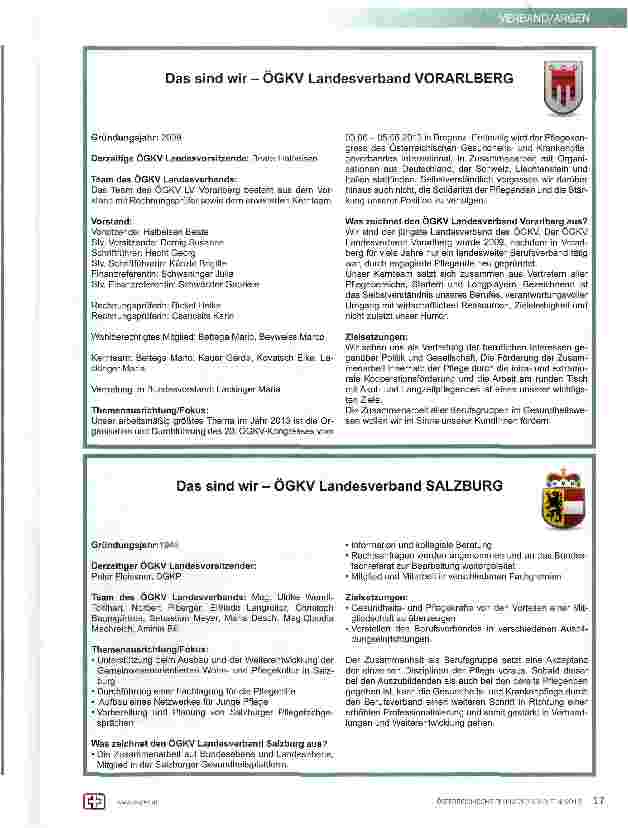Vorschauseite 6: Historische Entwicklung des Österreichischen Gesundheitsund Krankenpflegeverbandes (ÖGKV)
