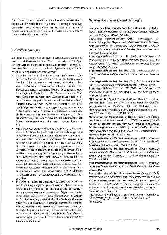 Vorschauseite 2: Bedeutung von Planspielen für die pflegerische Ausbildung
