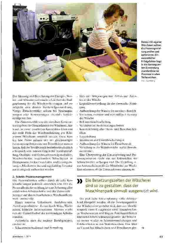 Vorschauseite 2: Sechs Schritte zum effizienten Wäschemanagement