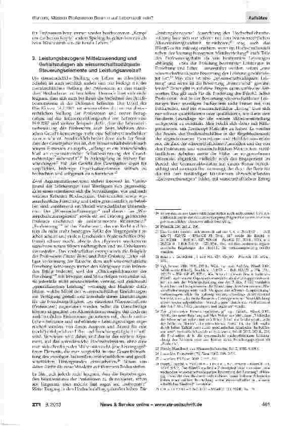Vorschauseite 4: Müssen Professoren* Beamte auf Lebenszeit sein?