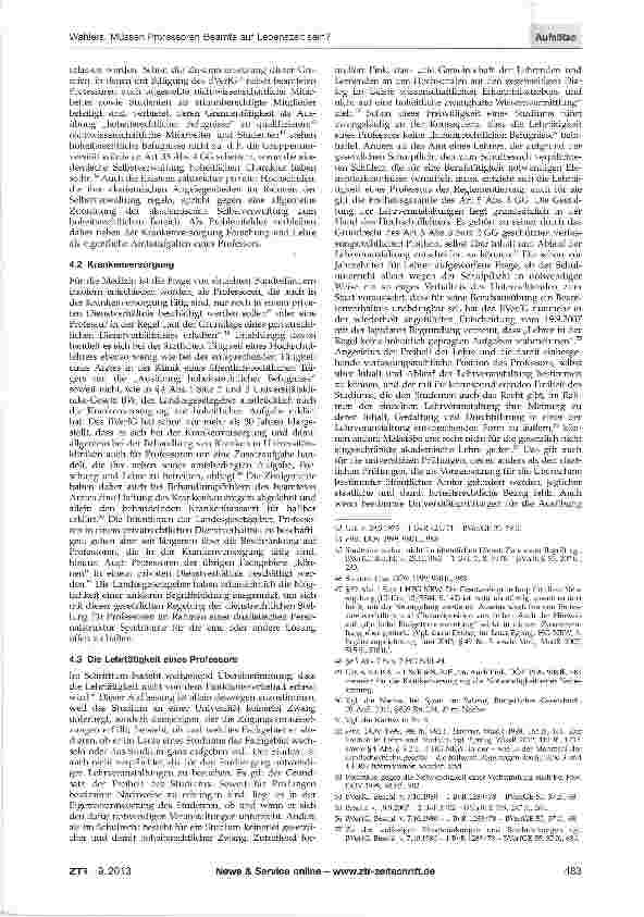 Vorschauseite 6: Müssen Professoren* Beamte auf Lebenszeit sein?