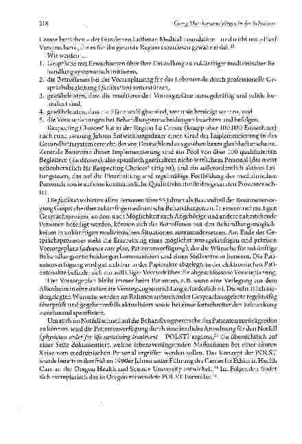 Vorschauseite 6: Patientenverfügungen und Advance Care Planning: Internationale Erfahrungen