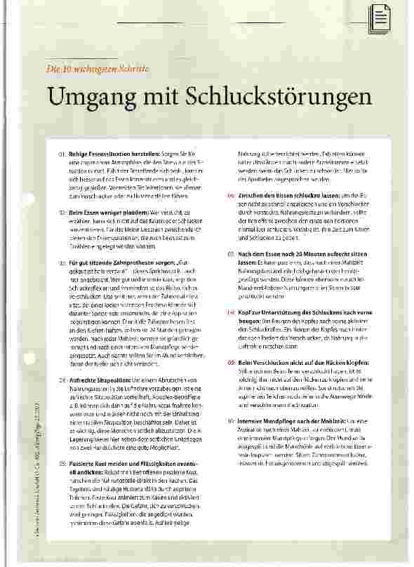 Vorschauseite 2: Sichere Mahlzeit