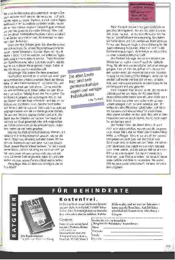 Vorschauseite 3: Damit habe ich nie gerechnet Altenpflegepreis 93: Bei der Überbringung der frohen Botschaft gab es Freudentränen