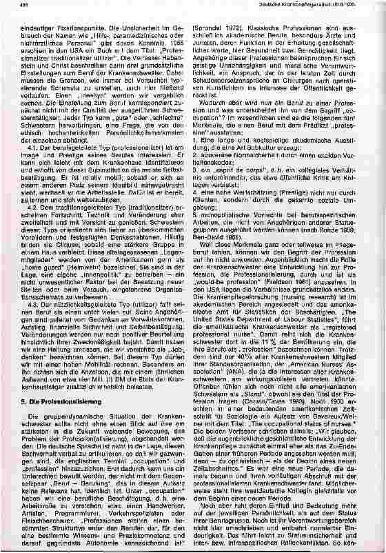 Vorschauseite 5: Zur sozialpsychologischen Situation der Krankenschwester