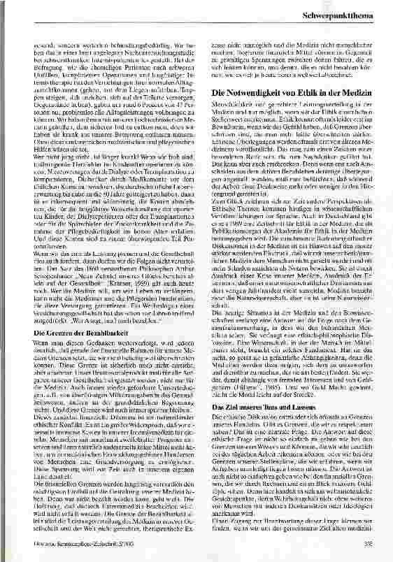 Vorschauseite 3: Grenzen der Medizin Herausforderung und Bedrohung