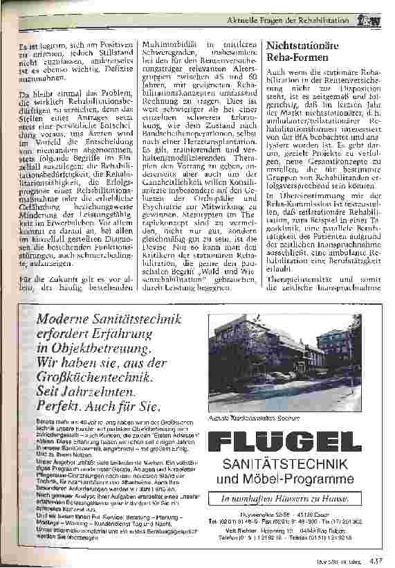 Vorschauseite 2: Aktuelle Fragen der Rehabilitation