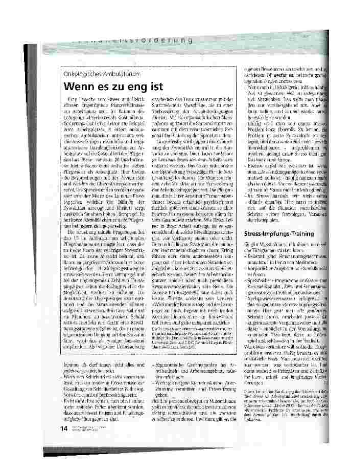 Vorschauseite 3: Stress - mehr als eine Modeerscheinung Arbeitsbedingungen