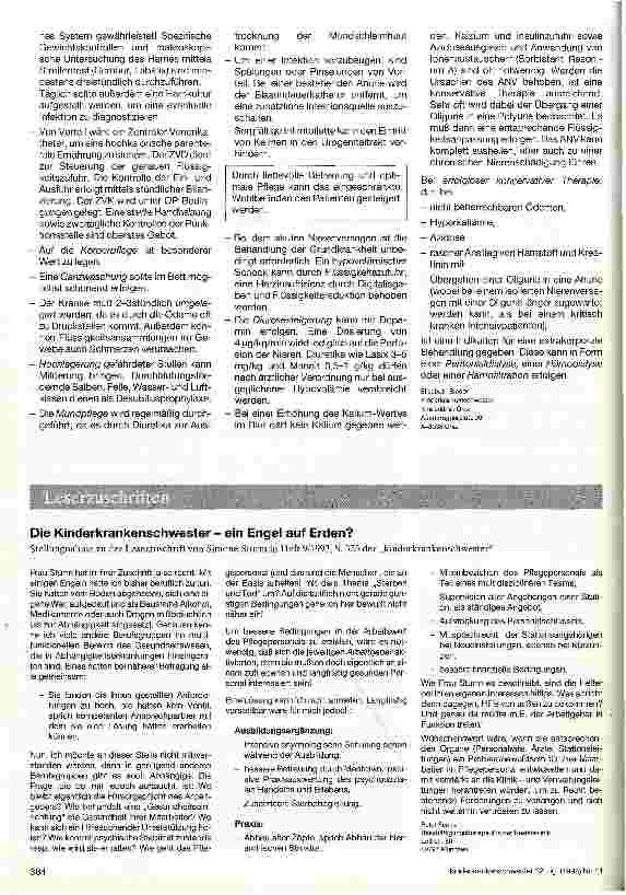 Vorschauseite 2: Akutes Nierenversagen Pflegerische Aufgaben bei konservativer Therapie