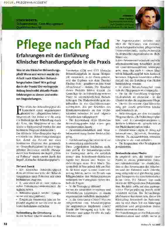 Vorschauseite 1: Pflege nach Pfad